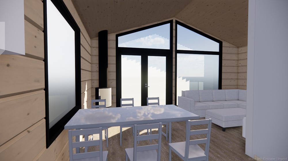 Havainnekuva_ruokatila_Saarua_Villas